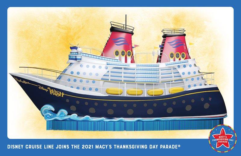 Disney Cruise Ship Float to Take Part in Macy’s Thanksgiving Day Parade on Nov. 25