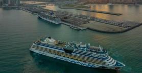 Dubai Harbour welcomes first cruise passengers, from AIDAbella
